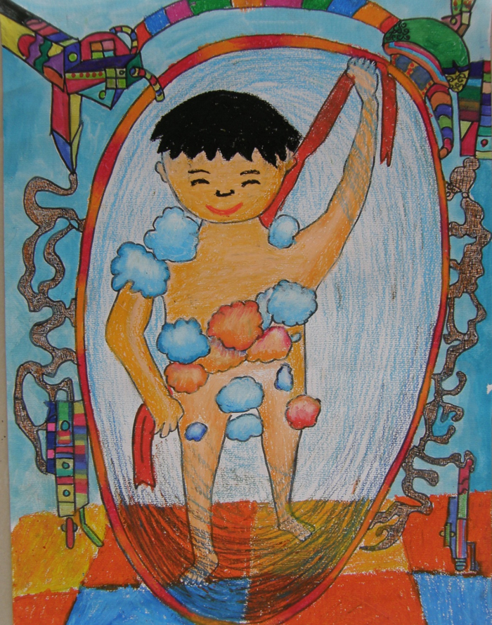 儿童科幻画——能源节水房 刘一博 宝鸡实验小学 周建军老师推荐