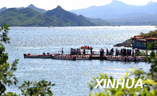 端午小长假里,河北省易县易水湖景区成为京津冀短途旅