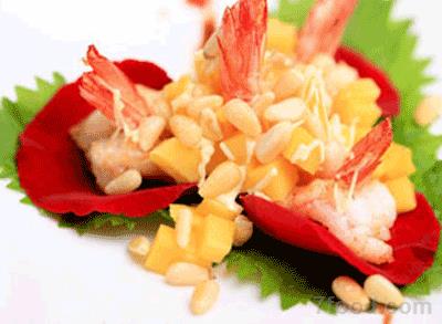 玫瑰松子芒果虾 玫瑰松子芒果虾